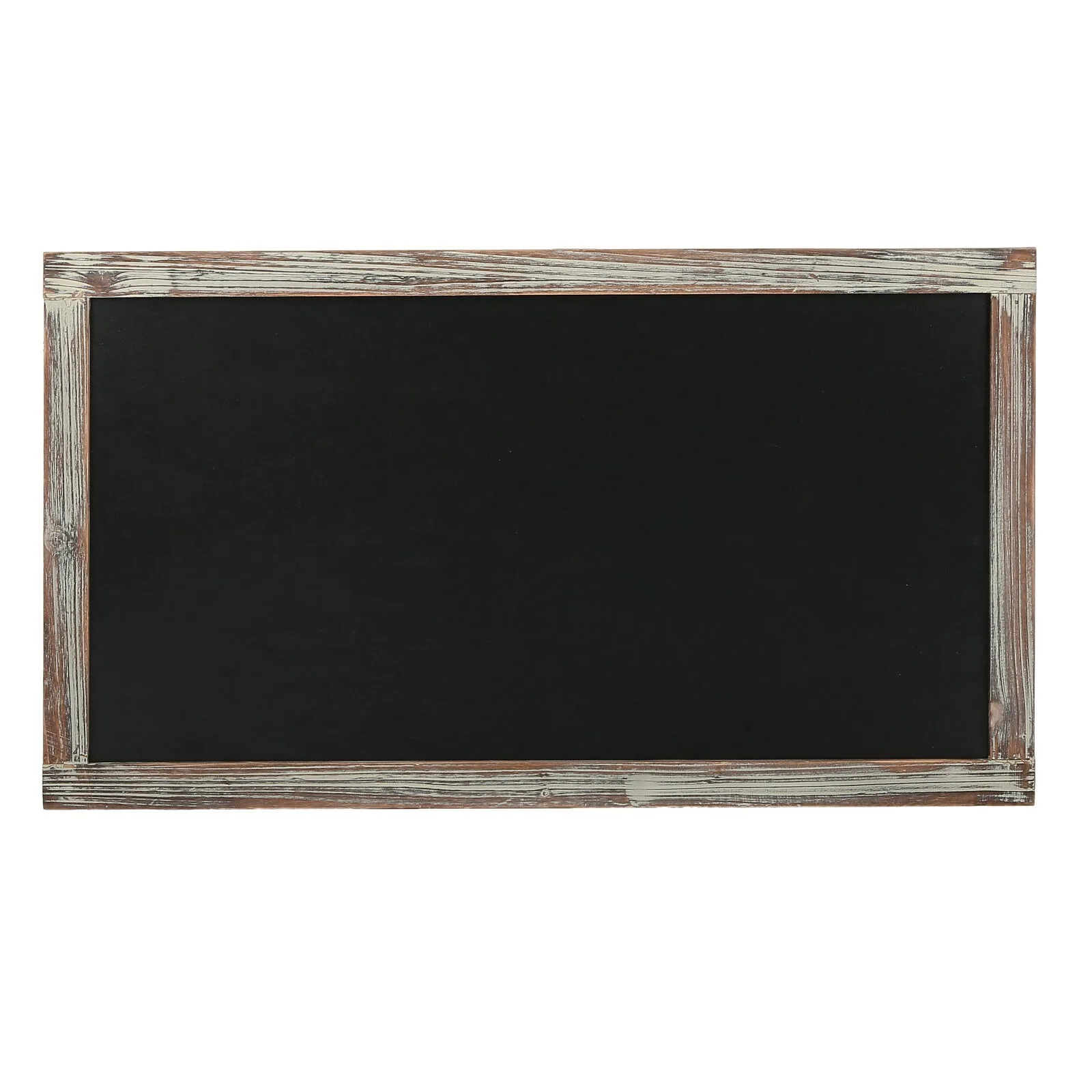 35-Inch Wall-Mounted Chalkboard, Hanging Torched Wood Frame Message Board United States