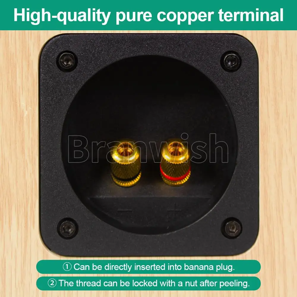 4 Inch 25-50W Full Range Speaker 4/8Ohm Birch Wood Speaker Q401 Passive Bookshelf Pair Box 84Hz-20KHz