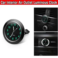 1PC Mini Car Clock Luminous Auto Stick-On Digital Watch Mechanics Quartz Motorcycle Clocks Auto Ornament Car Accessories 1