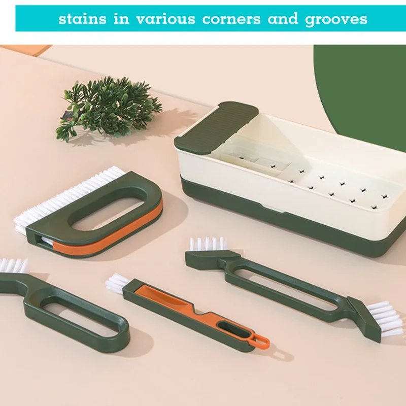 Brosse de nettoyage de crevasses, ensemble de 3 brosses de