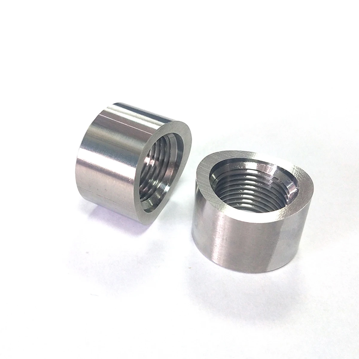 1PCS Stainless Steel O2 Oxygen Sensor Curve Notched Base Nut Bung M18x1.5 Adapter 6