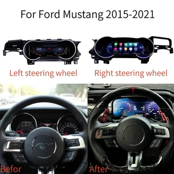 Pantalla LCD Android para Ford Mustang 2015-2012, Velocímetro Digital, Panel de Instrumentos Virtual, Carplay 1