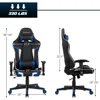 Gaming Chair, Massage Office Chair Computer Gaming Racing Chair, High Back PU Leather Adjustable Arms Headrest Ergonomic Reclin 3