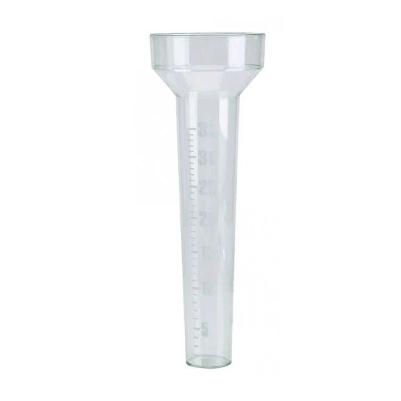 35mm Capacity Rain Gauge Measure Plastic Tube Udometer Easy to Read for Outdoor Garden Yard 9.5 inches