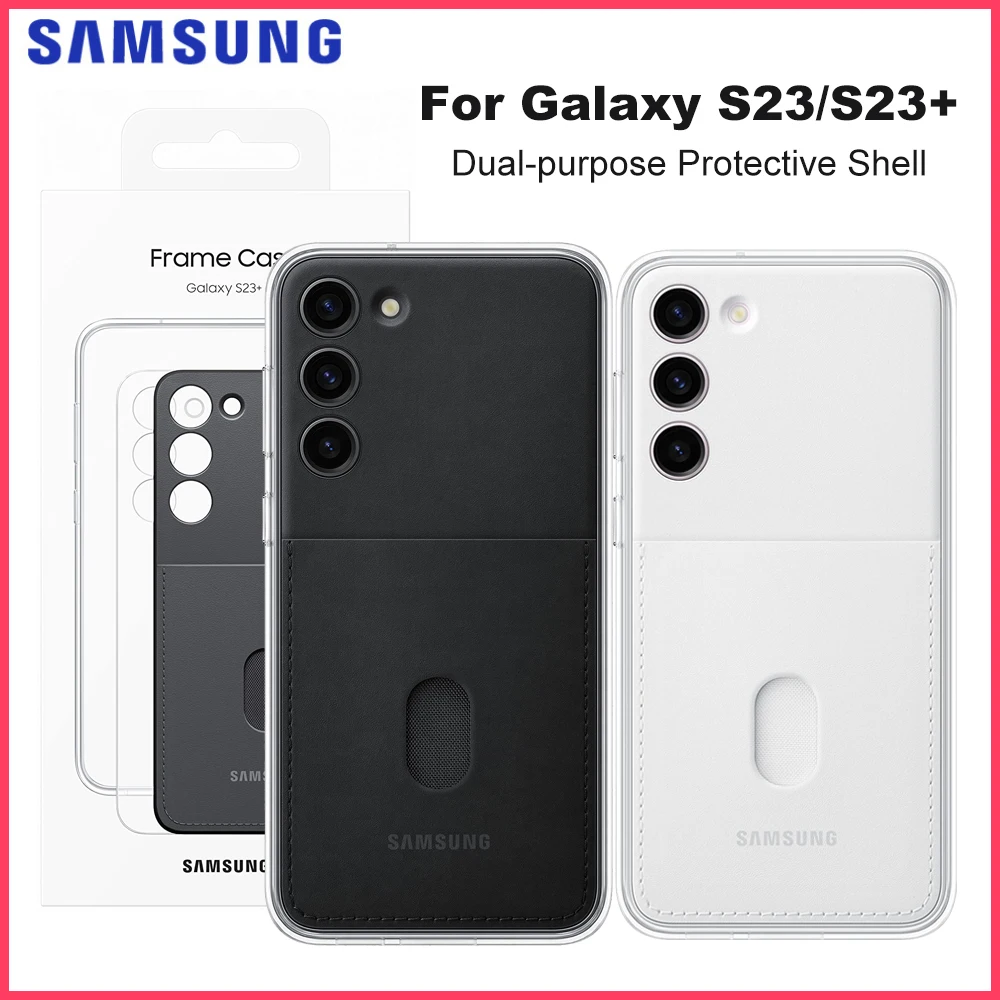 

Original Samsung Frame Smartphone Case EF-MS911 EF-MS916 for Galaxy S23 S23+ frame case card storage cover