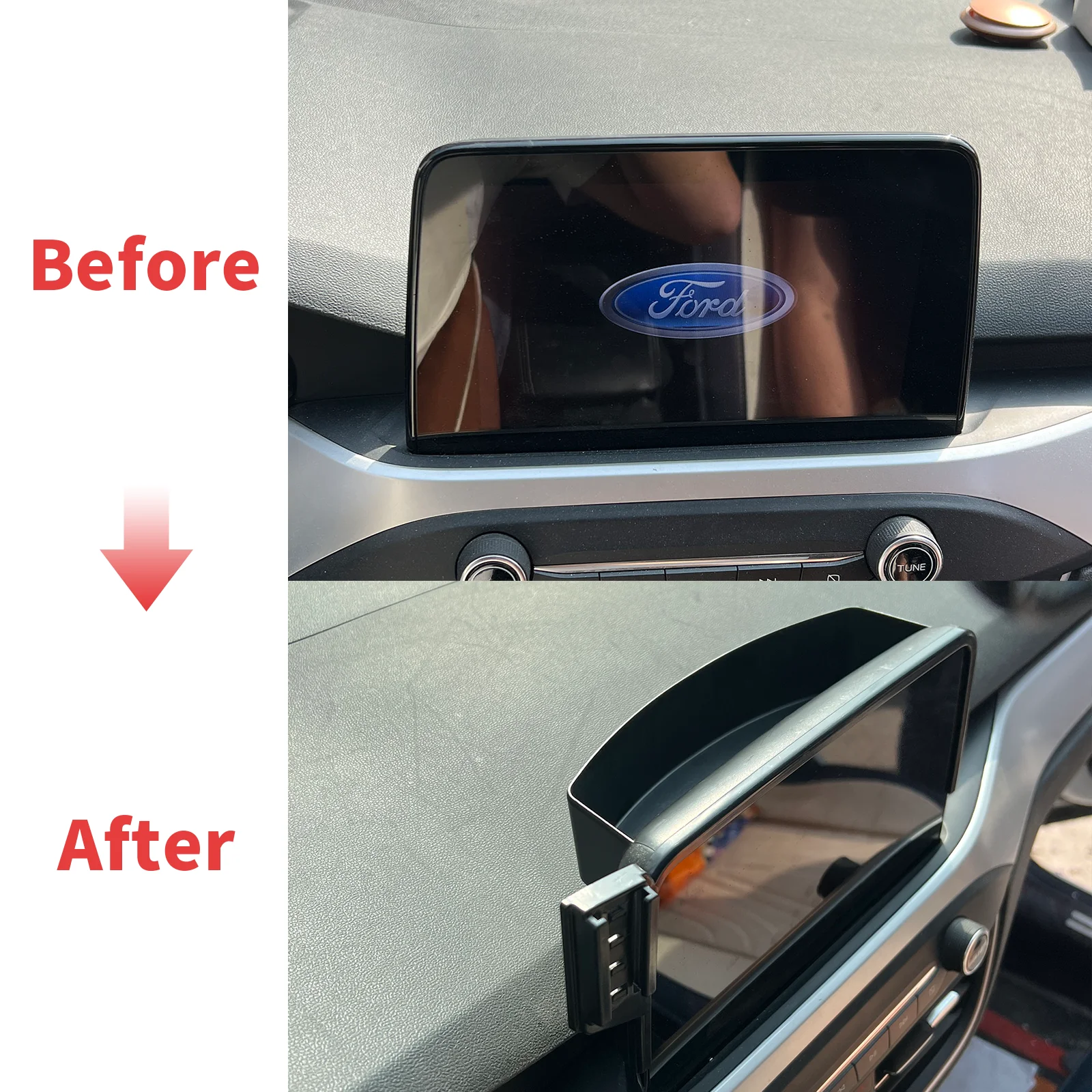 for Ford Kuga MK3 3d ~ ST-Line (8in) Phone Holder Screen Fixed Navigation Bracket Base Wireless Charging Accessories phone holder mobile phone holder