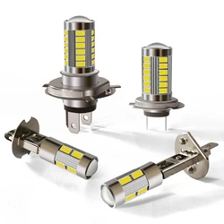Enhanced LED Headlight & Fog Light Bulbs - Super Bright, Waterproof 6W Lamps (H4)