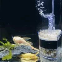 ตัวกรองฟองน้ำชีวภาพแบบหลายชั้นถังเก็บปลาแบบนำกลับมาใช้ได้ที่มุมตู้ปลา 2