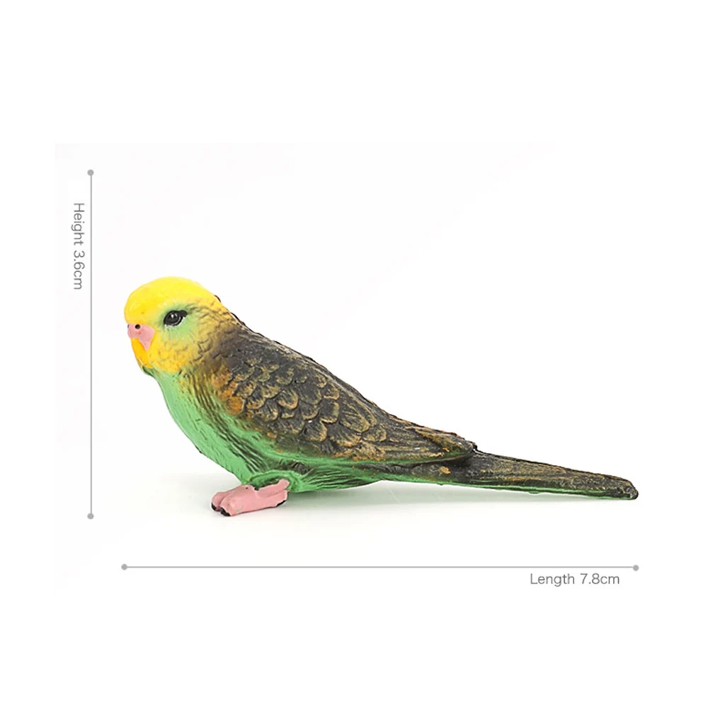 Creative Simulation Parrot Parakeet Miniature Landscape Ornament Animal Model Lawn Figurine Photography Props