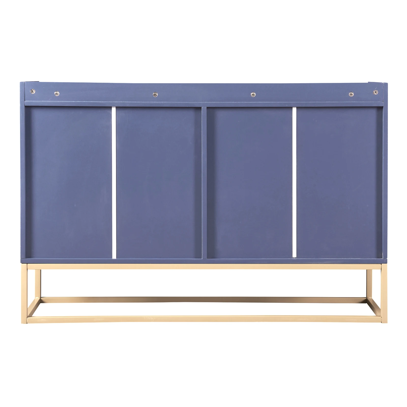 Rosahqnda Sideboard-Schrank mit 4 Türen, griffloser moderner Buffet-Aufbewahrungsschrank für Esszimmer, Küche, Wohnzimmer, 120 x 30 x 80 cm – Detail 38