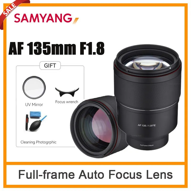 Samyang Af 135Mm F1.8 Messa A Fuoco Automatica Obiettivo Fe Full Frame Obiettivo Per Fotocamera A Grande Apertura Per Fotocamere Sony Fe Mount Alpha 1