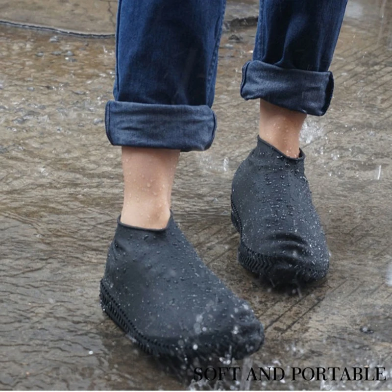 Reusable Waterproof Non-Slip Rain Boot Covers for Outdoor and Household Use