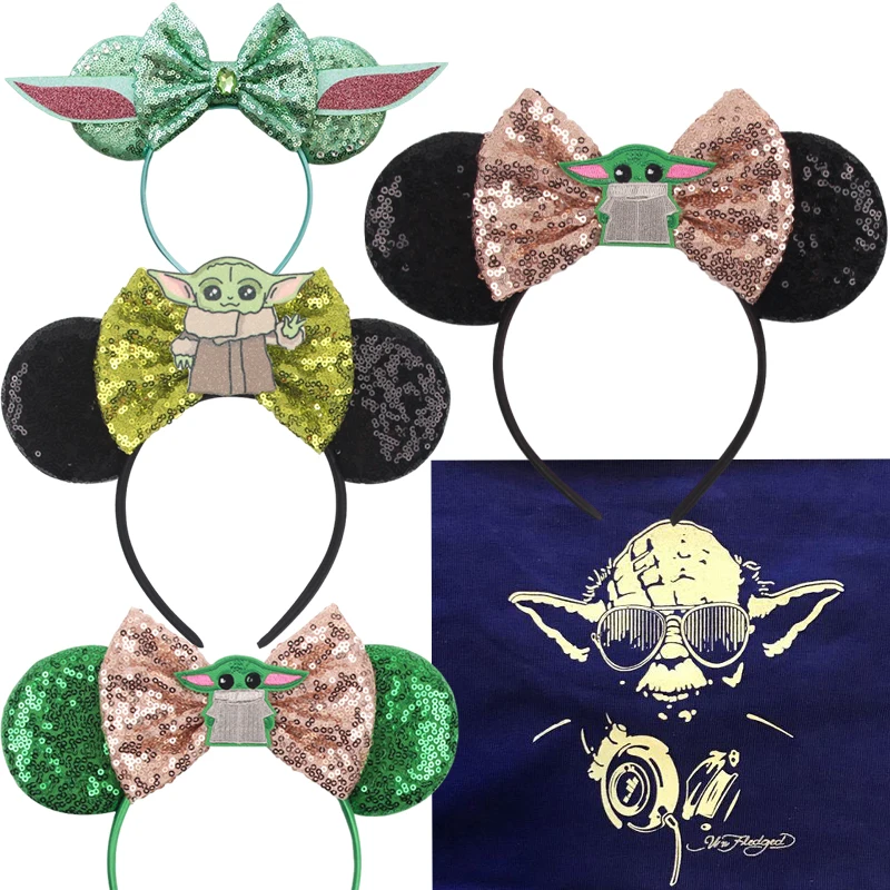 Lucasfilm STAR WARS Hair Band Kids Adult Carnival Hair Accessories Women Master Yoda Headbands Girls Baby Youda Disney Hairbands bubble bath bucket folding adult bath bucket household sweat steam dual purpose full body sitz bath baby bath tub