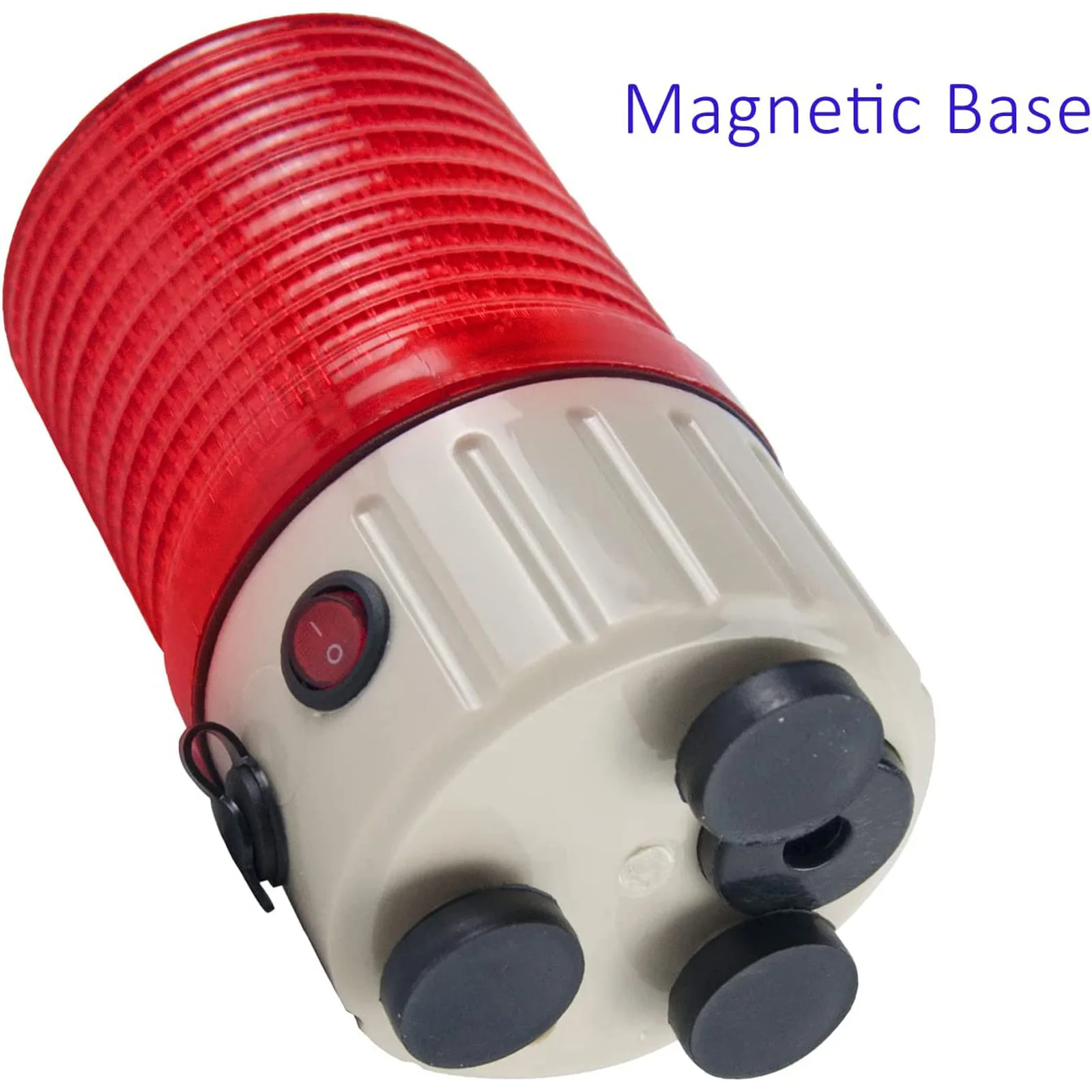 YASONG Battery Magnet Strobe Light with 90d Buzzer Rotating Beacon