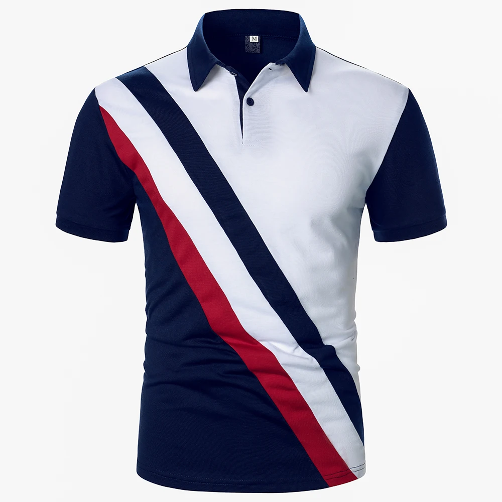 Men's Polo Shirt Stripe Matching Business Casual Style Short Sleeve For Men Football Tennis Street Wear Men's Top Polo Shirt 8 S4c817d85769c45519833001e9eea2e59p