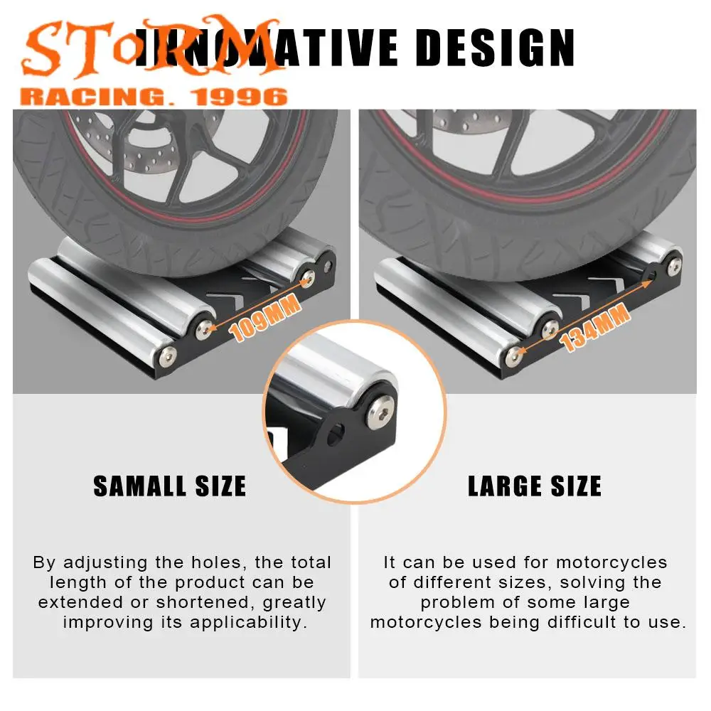 Motorcycle Tire Wheel Cleaning Bracket Stand Universal Chain