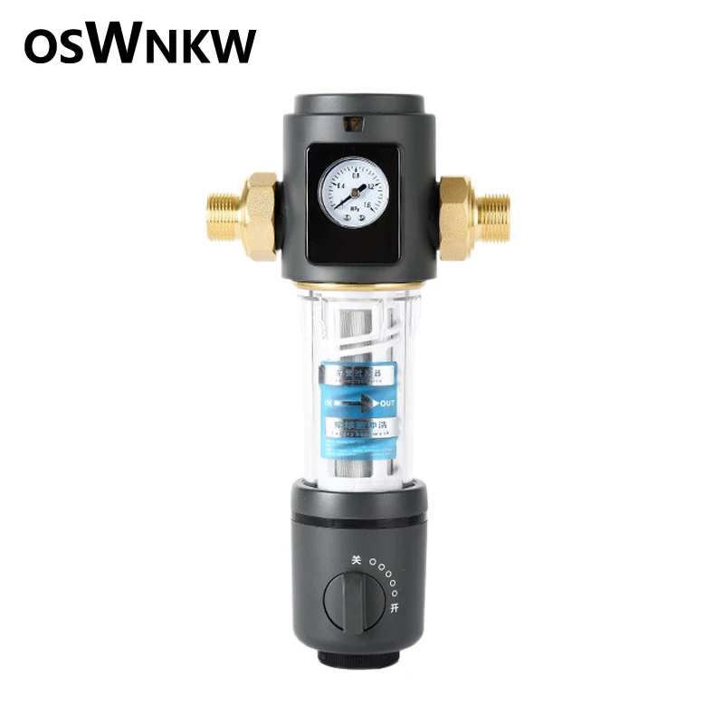 OSWNKW 03 Auto Backwash Prefilter Whole House Spin Down Sediment Water