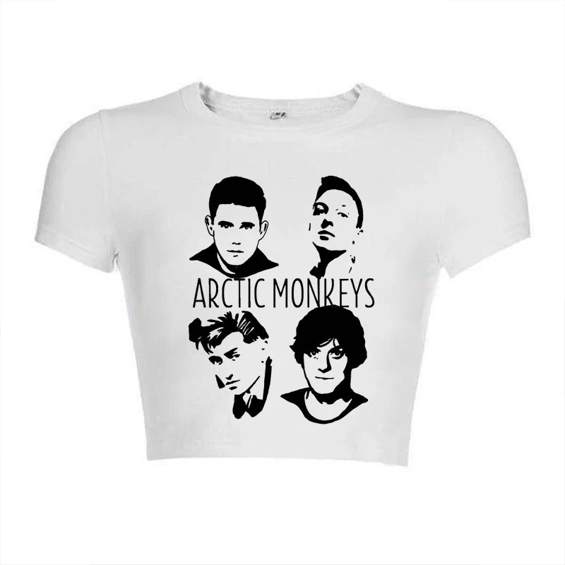 Camiseta Retro Arctic Monkeys con banda de Rock para mujer