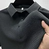 Embroidered High-quality New Men's Short Sleeved T-shirt, Cool and Breathable POLO Shirt, Business Casual, Sweat Absorbing 1
