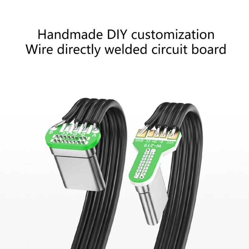 Right-Angle USB-C to USB-A OTG Adapter Cable