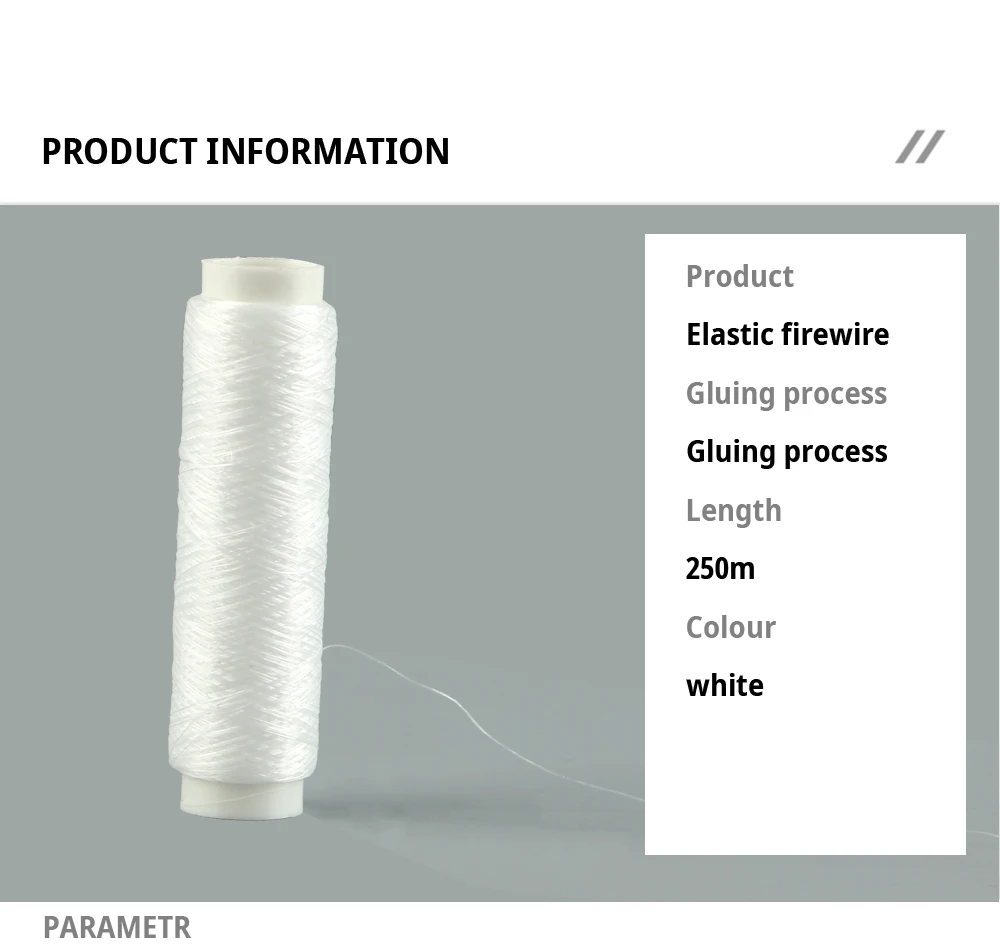 FTK 250m/0,2mm Hochfester Nylonfaden Elastischer Köderfaden Spule Meeresfischerei-Zubehör Unsichtbare Angelköderleine – Detail 2