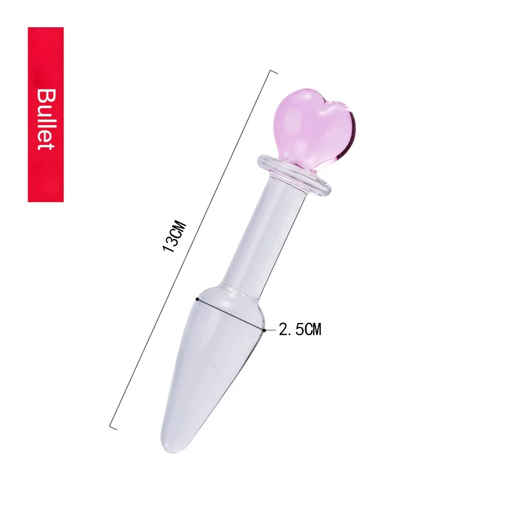 Crystal Glass Dildos Gay Sex Products Butt Plug Vaginal Anal Stimulation Beads Prostate Massage for Women Anal Plug Sex Toys