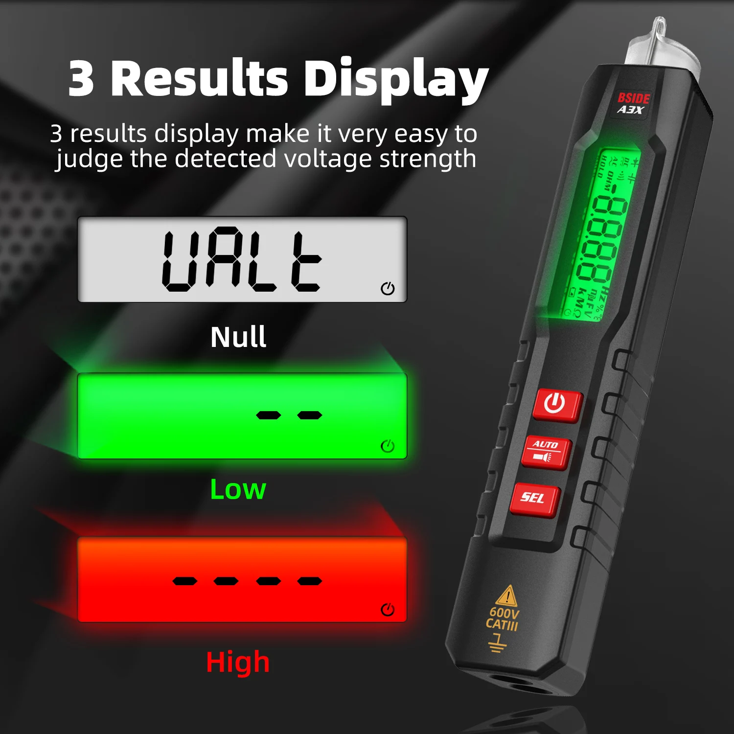 Smart Digital Multimeter Pen Type Multitester True RMS Voltmeter DC AC Voltage C
