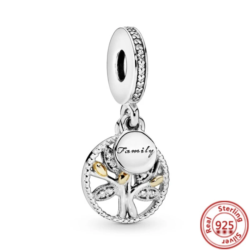Ciondolo con perline di famiglia di cuccioli di numero in argento Sterling adatto a Pandora 925 braccialetti con ciondoli originali per le donne regalo creazione di gioielleria raffinata