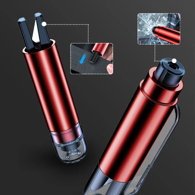 2-in-1 Emergency Rescue Safety Hammer Mini Emergency Car Escape Tool Multifunctional Portable Window Breaker Seat Belt Cutter