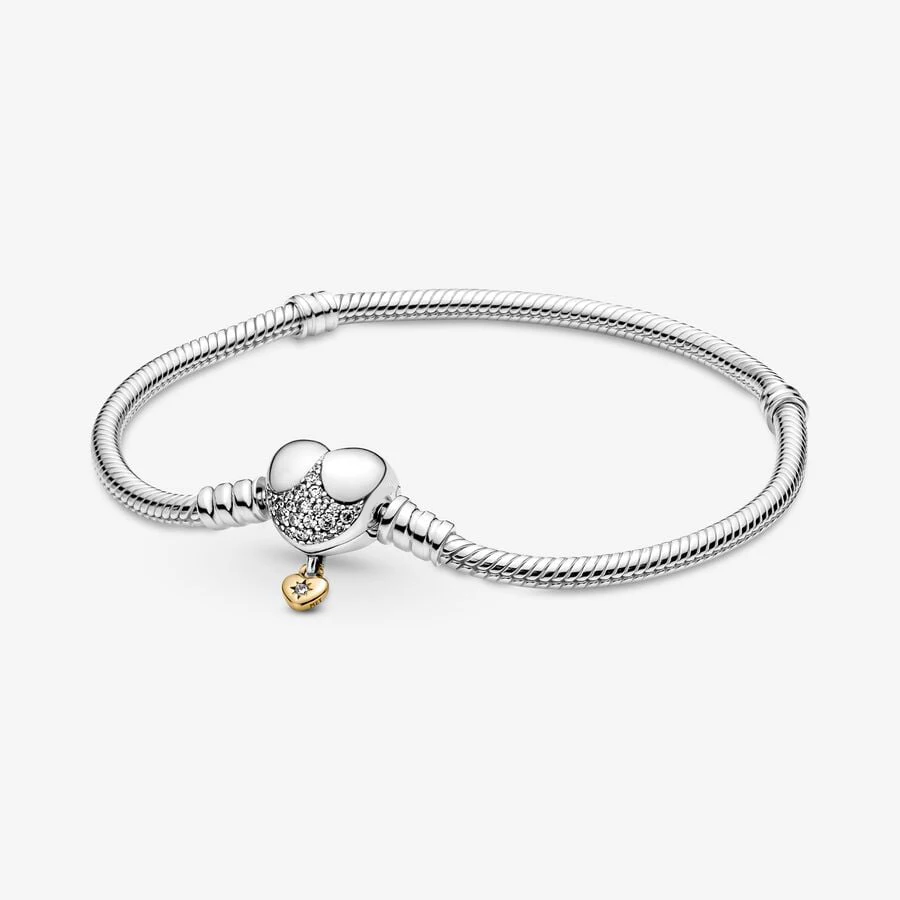 2024 Disney New Silver plata 925 Mickey Minnie Bracelet Charms Suitable For Original  925 Diy Beads Women Jewelry 2