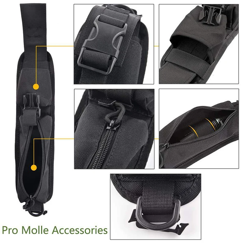 Backpack Molle Accessory Pack Tactical Shoulder Strap Sundries Bag Key Flashlight Pouch Outdoor Camping EDC Kits Tools Bag 5