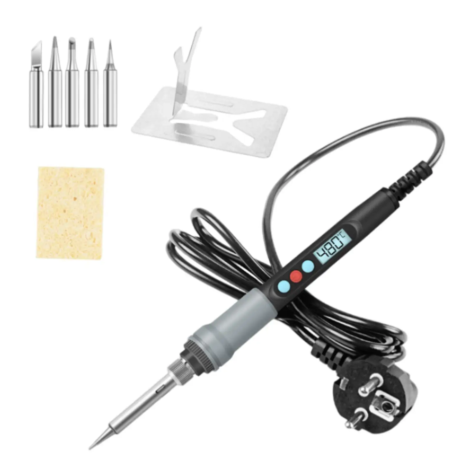 Electric Soldering Station Welding Iron Kits Welding Repair Tool Adjustable Temperature Solder Station for Hobby Home Appliance