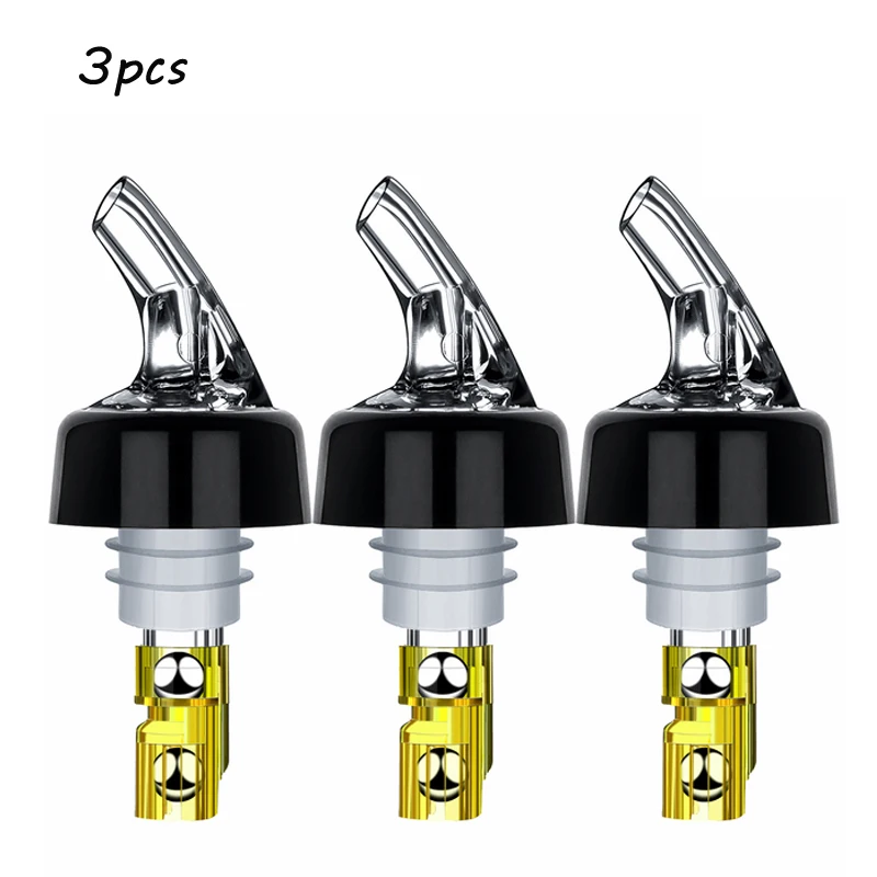 thumbnail image 2 of Automatic Measured Bottle Pourers - 1 Oz/30 Ml Spirit Pour Spouts With Caps, Set Of 20 (10 Pourers + 10 Caps) 2 of 13