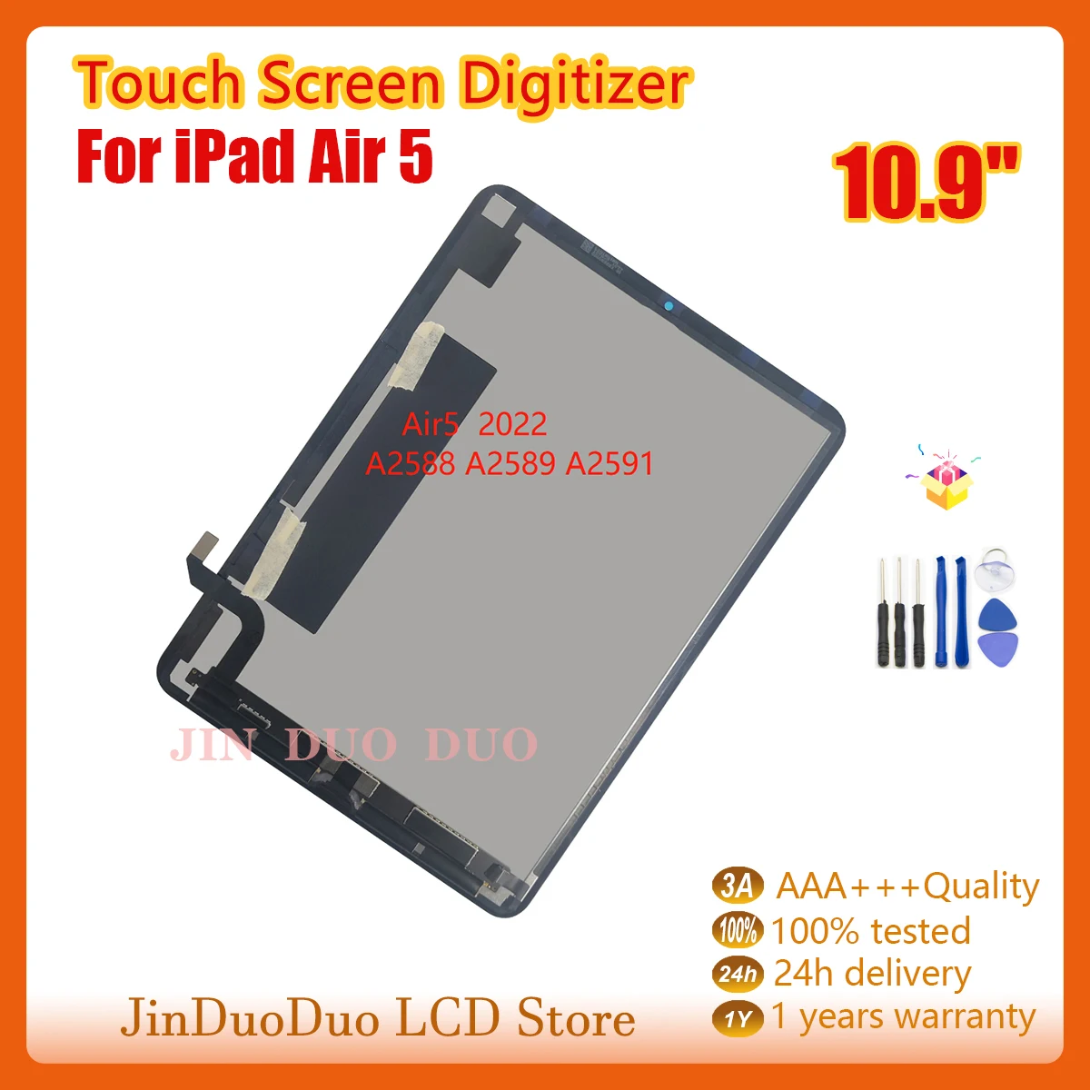 10.9 "Originale A14 Per Ipad Air 5 2020 Display Lcd Touch Screen Digitizer Per Ipad Air 5 Sostituzione Schermo Lcd A2588 A2589 A2591