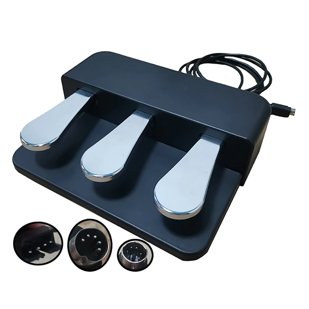 Piano Keyboard sustain three pedal Damper Pedal for Roland Korg ...