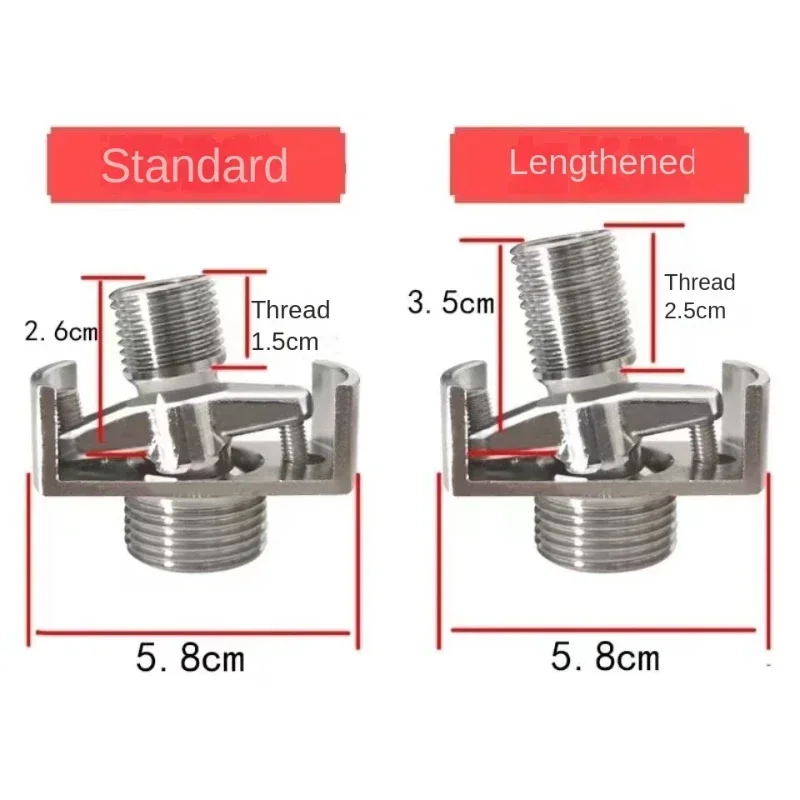 Universal curved foot shower faucet installation accessories lengthened adjustable angle shower valve universal curved foot