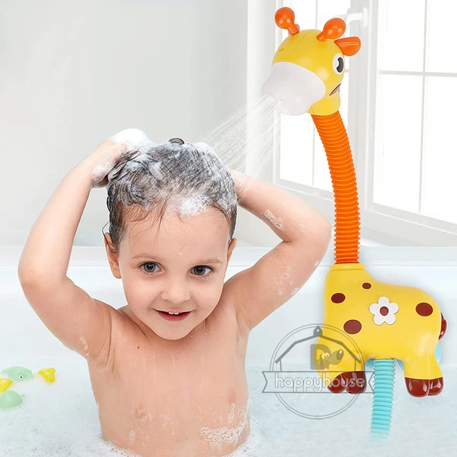 Baby Giraffe Shower Bath Toys Set, Perfect Suction Toys for Baby