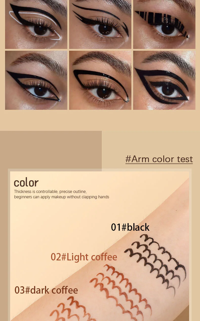 Wasserfester Eyeliner Stift Mit Matter Textur Und Feiner Spitze_voghion.com