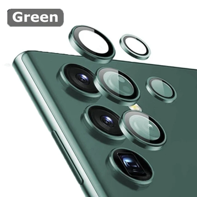 Premium Camera Lens Protector Aluminum Alloy Metal Tempered Glass Film for Samsung Ultra Series Accessories