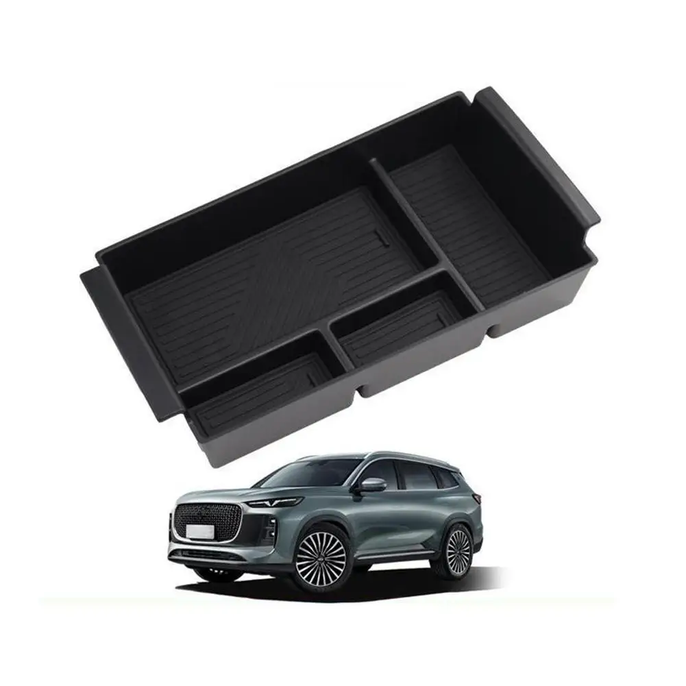 Car Armrest Storage Box Tray Organizer Interior Accessory