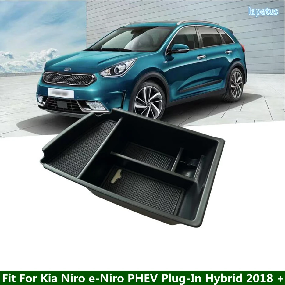 Accessori Console Centrale Bracciolo Box Stoccaggio Secondario Pallet Vassoio Telefonico Per Kia Niro E-Niro Phev Plug-In Hybrid 2018 - 2021