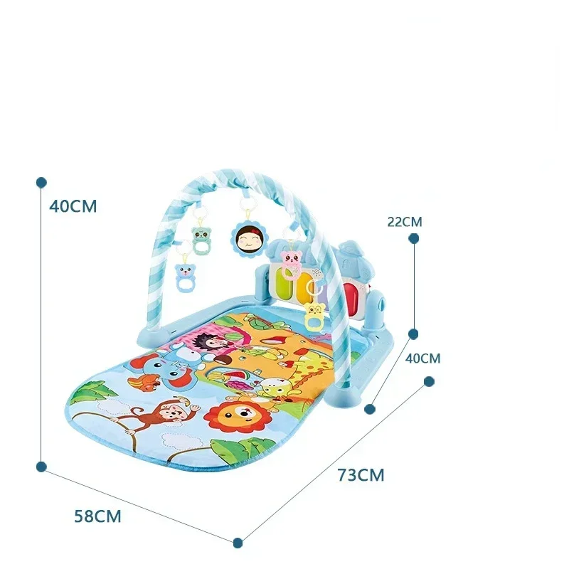 Baby Pedal Piano for Children Music Piano Fitness Frame Toy Climbing Mat Newborn Musical Instrument Appease Play Mats Gift