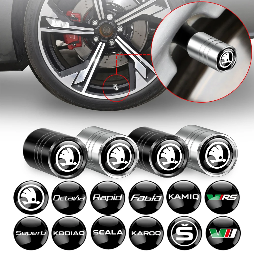 Universal Car Wheel Tire Valve Stem Covers - Sleek and Durable Design