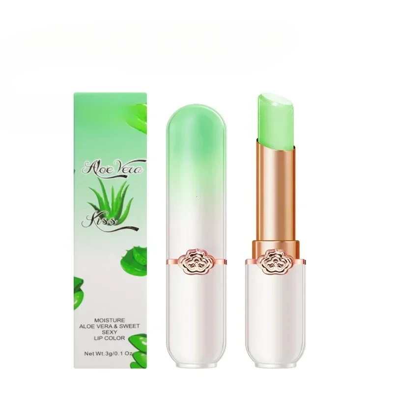 thumbnail image 1 of Peach Color Lip Balm Crystal Temperature Change Lipstick Girl Moisturizing LongLasting Lip Gloss Makeup Lip Care Repair Cosmetic, 1 of 5
