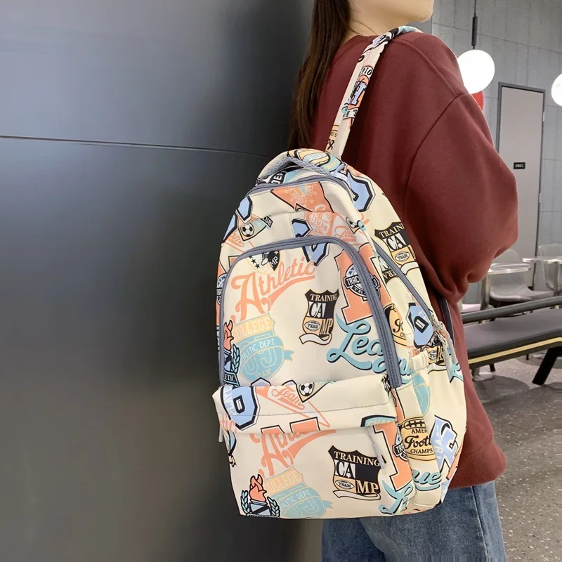 Original Designer Brand Men's and Women's рюкзак Trend Double Backpack Large Capacity Graffiti Mochilas Para Mujer Hot Selling