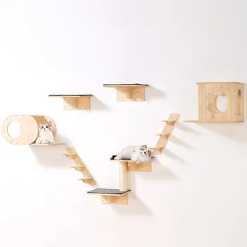 Wall Mounted Cat Shelf Set 1