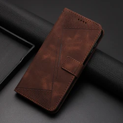 Luxury Leather Flip Wallet Stand Phone Case - Premium Design for Realme GT Neo 3 (Brown)