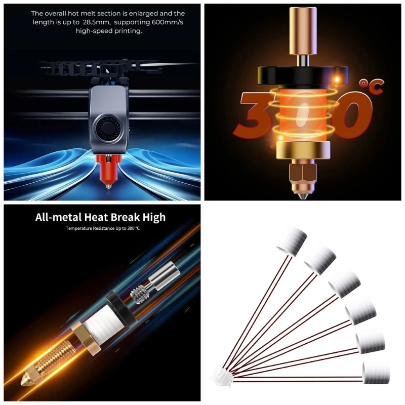 

for K1 3D Printer Ceramic Heating Tube for K1 3D Printer Long lasting Durable and Reliable New Dropship