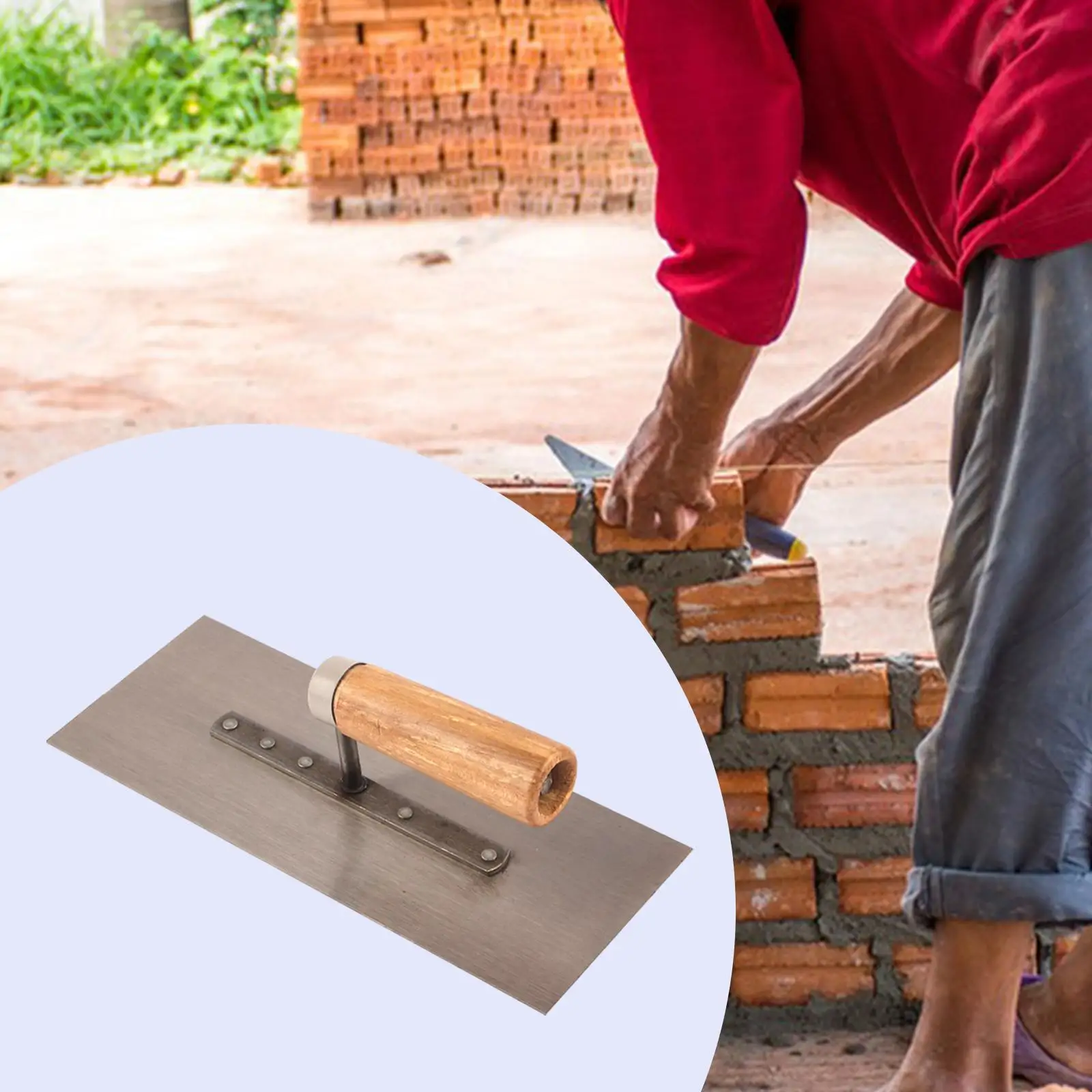 Masonry Finishing Trowel Bricklaying Trowel Bricklayer Professional Hand Tool Drywall for Tile Flooring Grout