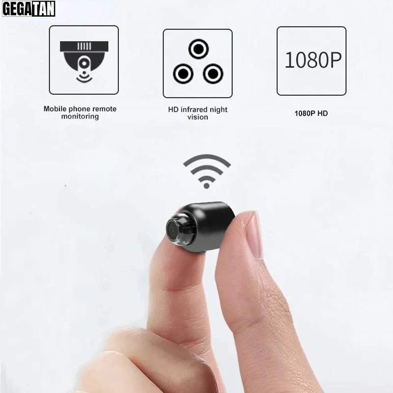 GEGATAN Mini Camera Wireless Wifi 1080P Surveillance Security Night Vision Motion Detect Camcorder Baby Monitor IP Cam